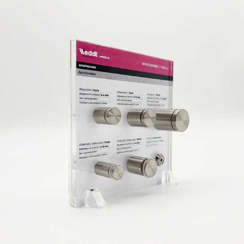 Mostruário Afastadores Aço Inoxidável